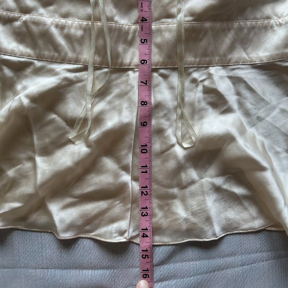 Michael Kors Silk Halter Top NWT button closure Ivory Sexy Summer Date Night - Picture 13 of 15